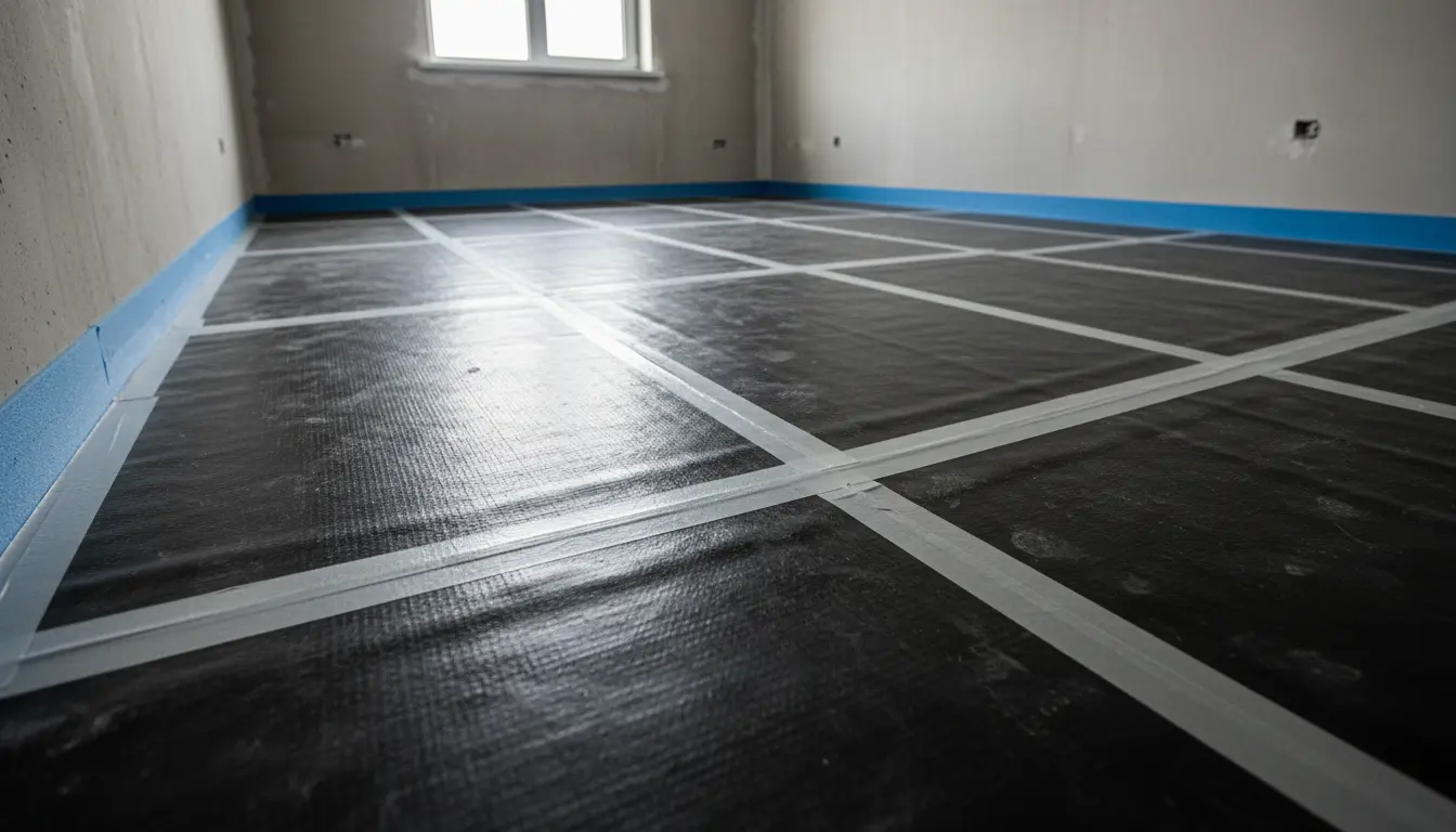 Схема плавающего пола в разрезе